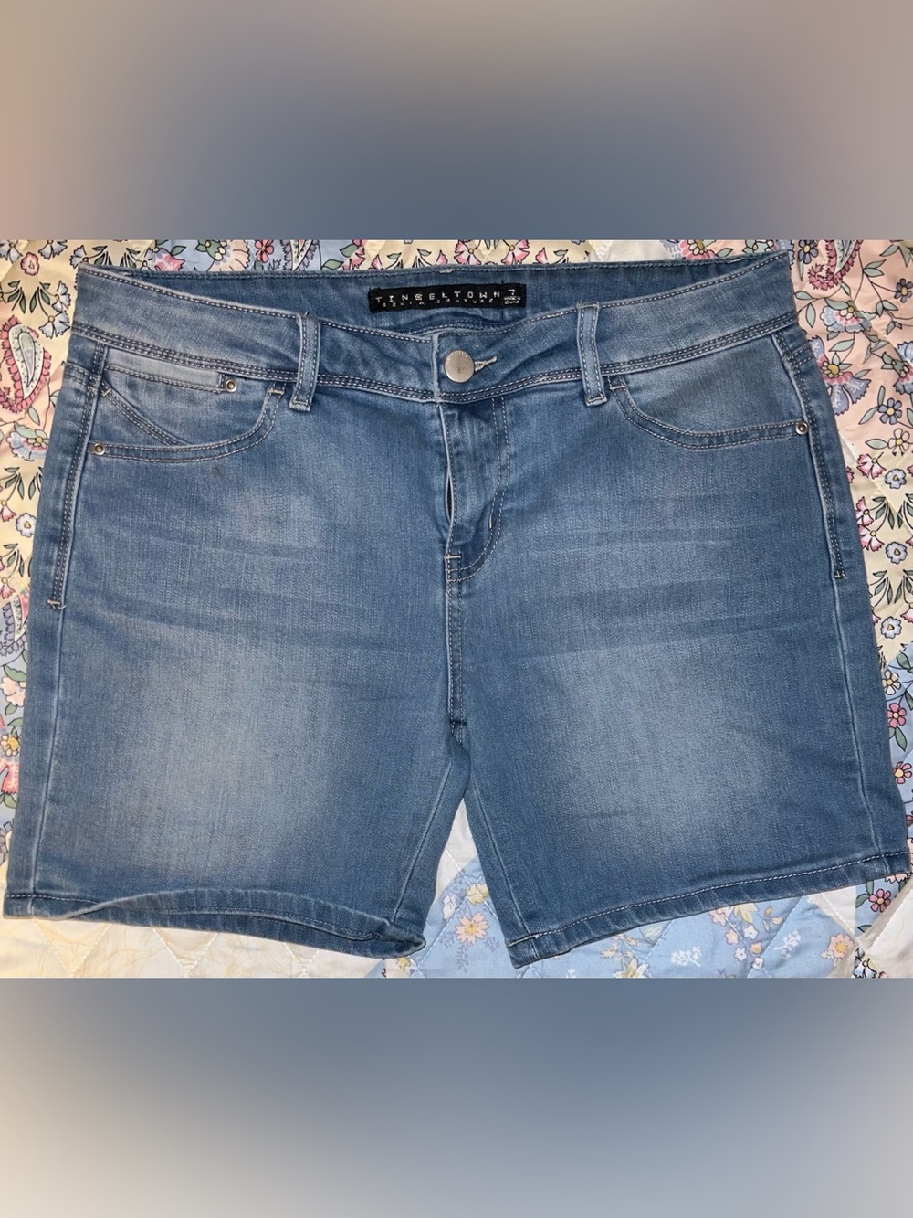 Tinseltown Medium Blue Women's Denim Shorts